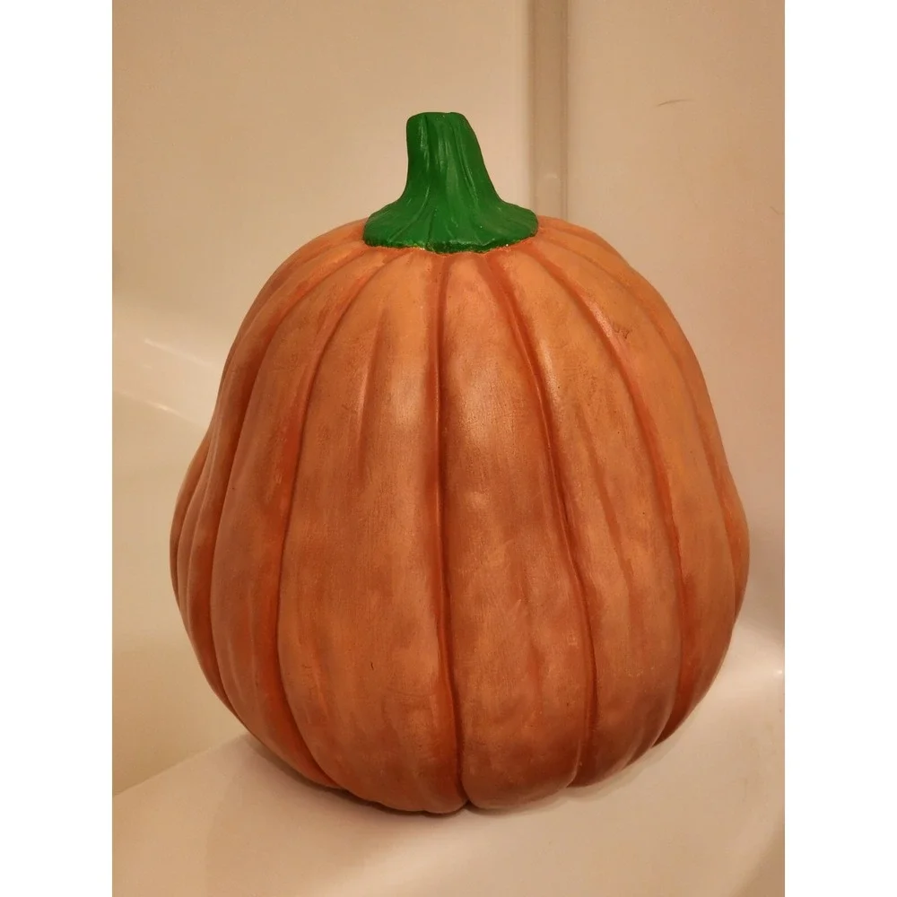 Vintage‎ Scioto Ceramics Mad Face Pumpkin Jack O-Lantern Witch Anthropomorphism